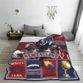 thumbnail image 4 of Football Blanket American Football Sport Team Throw Blanket Soft Flannel Plush Football Style Blanket Gift for Men Women Boys Kids Football Lovers Fan Gifts for Sofa Bed Couch Decor 50"X40", 4 of 5