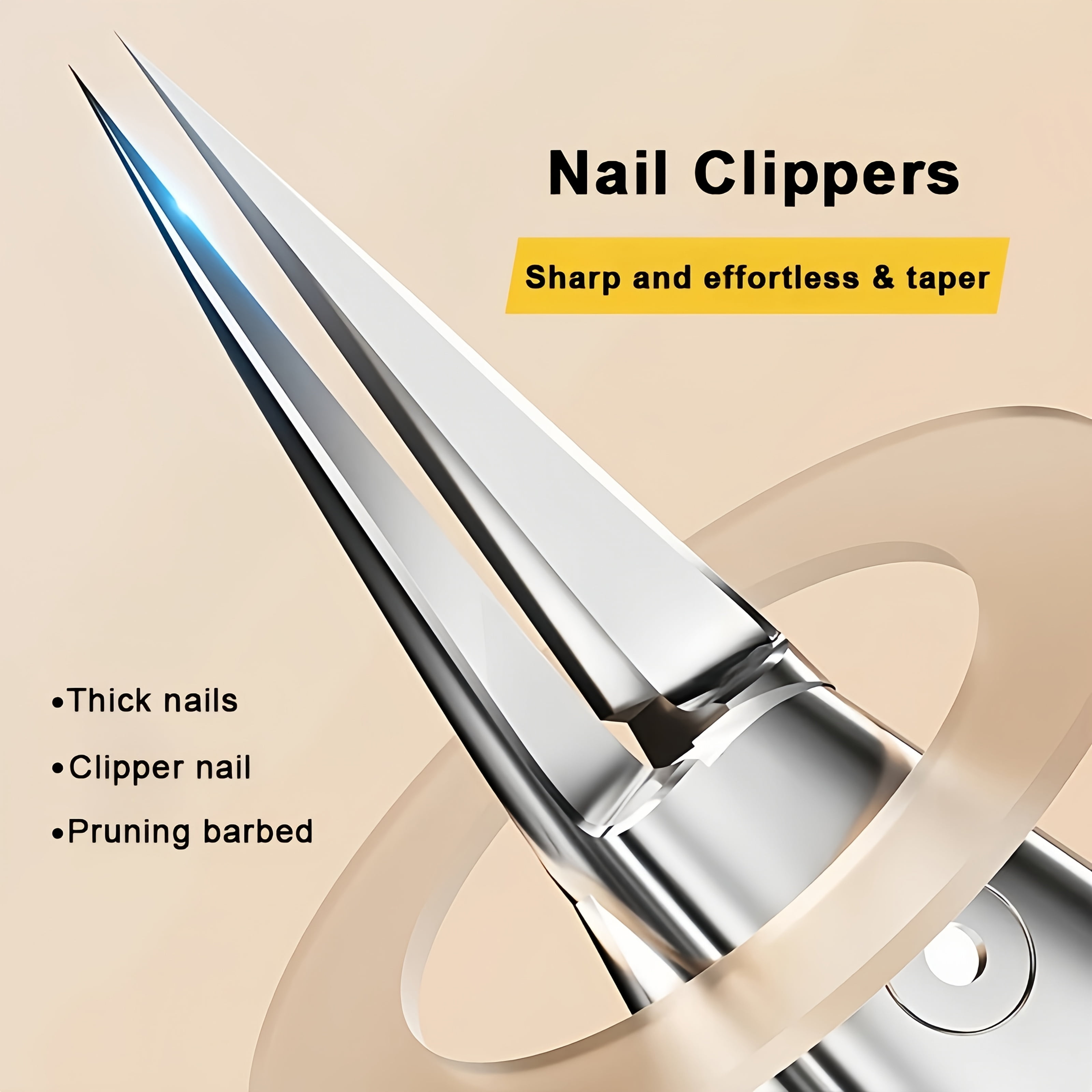 BAOLE "Professional grade stainless steel hawkbill pliers" for thick nails, precision nail trimming tools, paronychia trimming pliers, ingrown nails and dead skin scissors
