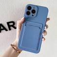 thumbnail image 3 of Funda de silicona suave para teléfono móvil, carcasa con tarjetero para iPhone 14, 13, 12, 11 Pro Max, XR, X, XS Max, 6, 6S, 7, 8 Plus, 13 Mini, 14Pro, SE 2020, 3 of 4
