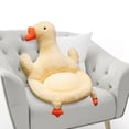 thumbnail image 2 of Sofá perezoso de felpa Sunnimix con respaldo lindo de 50 cm soporte para cintura Almohadilla del asiento, 2 of 8