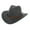 Gray2, variant on Western Cowboy Hat for Men Women Felt Wide Brim Cowgirl Hat with Strap