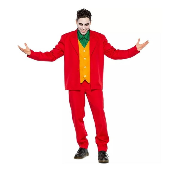 Seeing Red Mens Villain Leisure Suit Costume