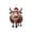 B, variant on Pisexur Cow Christmas Ornaments for Christmas Tree ,Cute Acrylic Highland Cow Hanging Decorations Cartoon Cattle Cow Decorative Ornament Cow Christmas Pendants for Cars Backpacks Decor