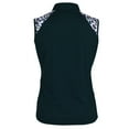 thumbnail image 2 of Monterey Club Women's Fun Leopard Contrast Sleeveless Golf Polo Shirt #2425, 2 of 3