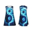 thumbnail image 7 of Uemuo Blue Yin And Yang Pattern Women’s Sleeveless Dress – Casual Summer A-Line Dress, Stylish and Comfortable Sundress for Hot Weather, 7 of 7