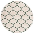 thumbnail image 4 of SAFAVIEH Hudson Arline Plush Geometric Shag Area Rug, Ivory/Green, 4' x 6', 4 of 9