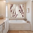 thumbnail image 3 of Eucalyptus Leaves Kitchen Curtains 84 Inch Length, Brown Spring Botanical Aesthetic Grommet Top Bedroom Living Room Curtains, Light Filtering Cafe Curtain Drapes 2 Panels Set 104''x84'', 3 of 9