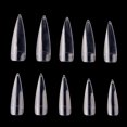 thumbnail image 1 of Stiletto Nail Art Tips - Long Stiletto Nail Tips - Sharp False Nail Tips - 500Pcs Clear Long Sharp Stiletto Artificial Fake Nail Art Tips False Nails (Clear), 1 of 8