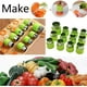 thumbnail image 4 of Cortadores de vegetales de 12 piezas, juego de cortadores de galletas, cortadores de acero inoxidable para pasteles, galletas, sushi, frutas (12 estilos) Ormromra LKX-1692, 4 of 9