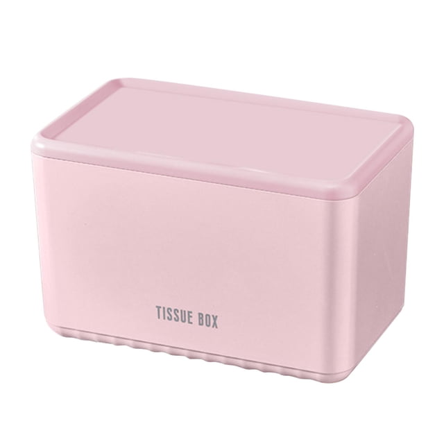 Servilletero, dispensador de papel higiénico, organizador de almacenamiento, caja de pañuelos para baño Rosa