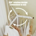 thumbnail image 6 of Floor Standing Rotating Clothes Drying Rack, Foldable Clothes Drying Rack, Bedroom Clothes Rack, 360-Degree Access + Space-Saving Design, Modern Style, For Bedroom Use, Hanging Clothes & UKHBMC, 6 of 9