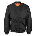 thumbnail image 2 of Boy's Kids Premium Stylish Water Resistant Padded Zip Up Flight Bomber Jacket (Black,XL (size 18)), 2 of 4
