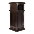 thumbnail image 5 of 8.8 Gallon Garbage Can Galvanized Sheet Outdoor Wastebasket Trash Can with Flip Lid, 5 of 12