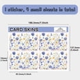 thumbnail image 2 of Rectangle PVC Plastic Waterproof Card Stickers Self-adhesion Card Skin for Bank Card Decor April Daisy 186x137mm, 2 of 6