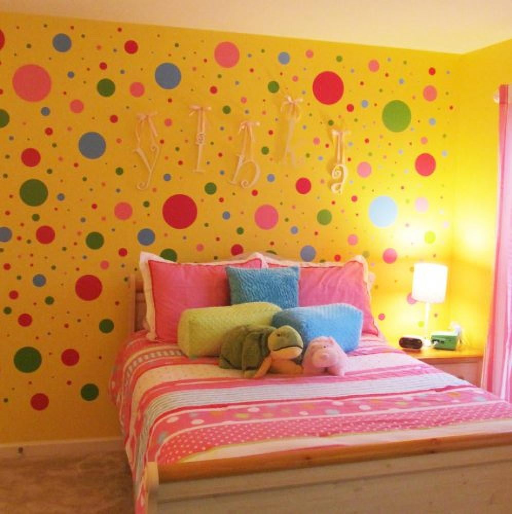 LiveGallery Removable Vinyl Dot Wall Stickers DIY Polka Dots Wall Decals Colorful Dot Wall Art Kids Room Wall Murals Peel Stick Decor Girls Bedroom Bathroom Baby Nursery Rooms 27PCS 2.75 Inch LiveGallery Removable Vinyl Dot Wall Stickers DIY Polka Dots Wall Decals Colorful Dot Wall Art Kids Room Wall Murals Peel Stick Decor Girls Bedroom Bathroom Baby Nursery Rooms 27PCS 2.75 Inch