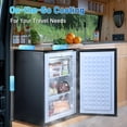 thumbnail image 3 of Upright Freezer 3 Cu.Ft Compact Mini Freezer with Drawers Adjustable Thermostat Small Deep Freezer Single Door Standing Freezer Rapid Cooling Chest Freezer for Home/Office/Dorm/Garage, Black, 3 of 8