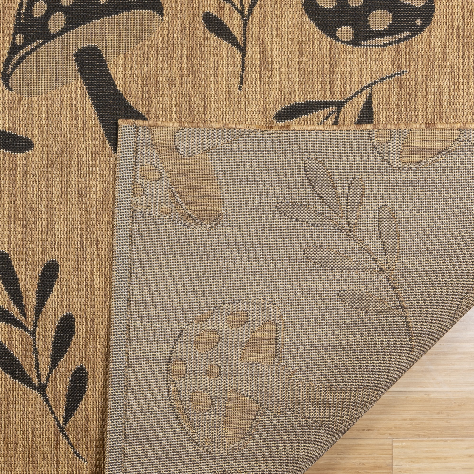 Gertmenian Paseo Rika Modern Floral Chestnut/ Black Area Rug, 8x10