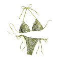 thumbnail image 2 of Tankini para mujer, bikini playero de rayas de color liso, moderno y transpirable, conjunto de dos piezas, traje de baño de dos piezas para mujer, trajes de baño tankini para mujer, traje de baño de 2, 2 of 6