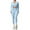 Sky Blue#199, variant on LIIPEE Women Outfits 3 Piece Solid Color Long Sleeve Jacket Sport Bar Tight Pants Yoga Running Fitness Set Woman Handsome Climbing Hiking Camping Cycling Outfits,Sky Blue,M