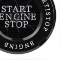 thumbnail image 2 of Engine Start Stop Button Cover Protective Anti Scratch Spin Design Universal One Key Start Button Trim Black, 2 of 3