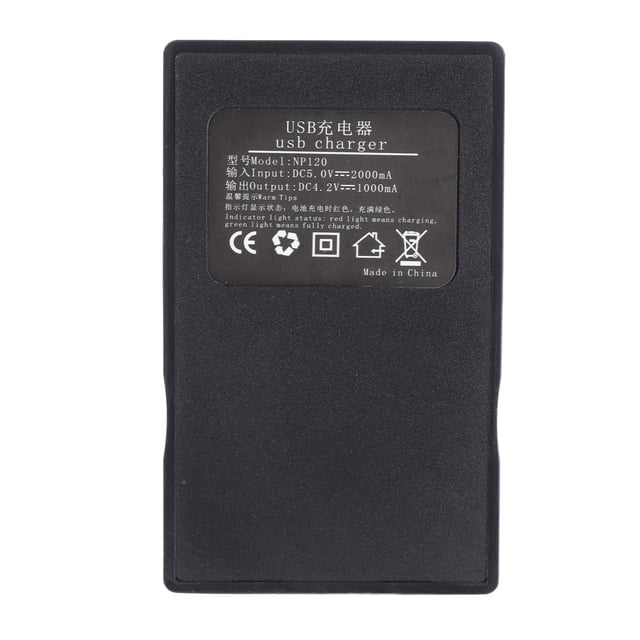 Para la estació de carga de la batería del cargador de batería np120 con indicador liderado para baterías de cámara de video digital hdr ac3