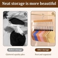 thumbnail image 4 of Pure Wood Rotating Closet Organizer - Vertical Space Saver & Wrinkle-Free Storage Solution, 2026 Upgraded Closet Organizer with 12 Clips, Legging Hangers for Closet Organizer, Storage, 4 of 9