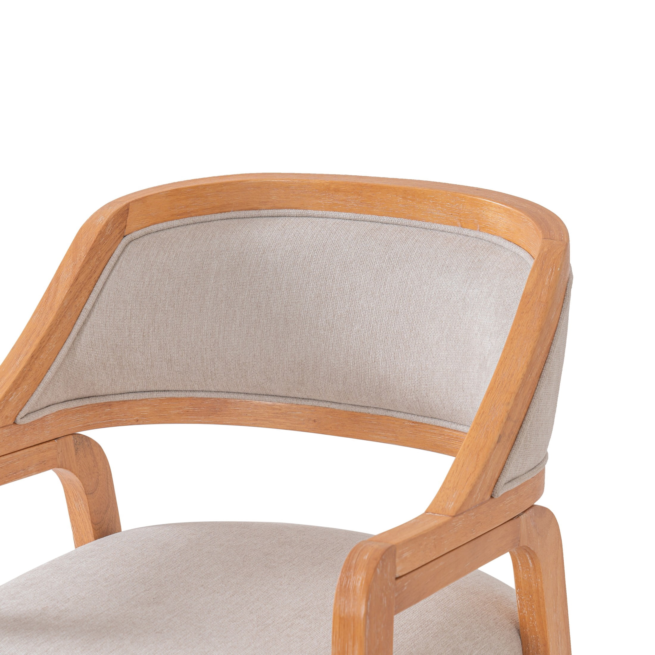 Christopher Knight Home Modern Upholstered Counter Stools, Rubberwood Frame, Natural, Set of 2