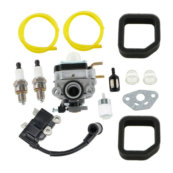 Carburetor 75306258A & Ignition Coil For Ryobi RY252CS RY253SS RY251PH RY254BC Carb 2 Cycle 25cc 316791960 Brushcutter Trimmer