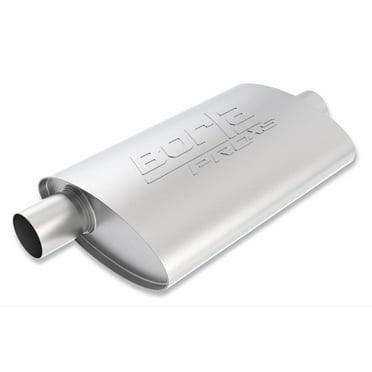 Borla Exhaust ProXS 2 In. Inlet 2 In. Outlet Offset/Center 19 Inch Oval Muffler