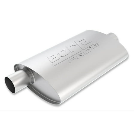 Borla Exhaust ProXS 2 In. Inlet 2 In. Outlet Offset/Center 19 Inch Oval Muffler