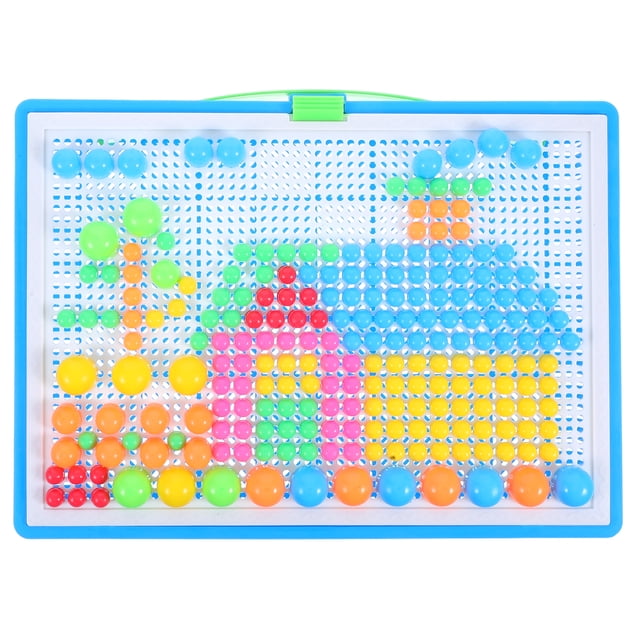 1 juego/295 piezas de rompecabezas de uñas de hongo, juguete educativo para niños de jardín de infantes.