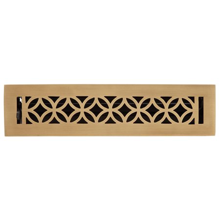 

Signature Hardware 943116-2-12 Pasteur Brass Floor Register - Brass