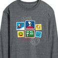 thumbnail image 3 of Peanuts - Christmas - Ho Ho Ho Holiday Stamps - Men's Long Sleeve T-Shirt, 3 of 5