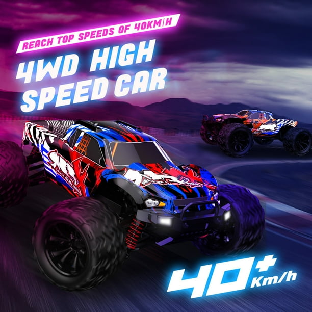 Automóvil remoto de control remoto 1/16 2.4GHz 40 km/h Todos Los Camiones Fuera de la Carretera de Terreno 4WD Regalos de AutoS de Escalada Escala Completa Para Niños Adultos 2