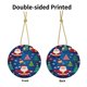 thumbnail image 3 of Adorno navideño colgante de Feliz Navidad para árbol de Navidad - Decoraciones colgantes de cerámica para fiestas - Ideas para regalar adornos navideños, 3 of 8