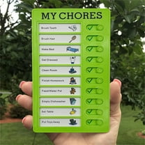 FURNIX Chores Chart for Kids Chore Chart, Sliding Routine Chart to Do List, My Chores RV Checklist Task Planning Board for Kids and Adults, ADHD Tools Routine Visual Schedule Reminder
