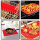 thumbnail image 5 of RV Alfombrilla para hornear con 2 orificios redondos, alfombrilla para barbacoa, alfombrilla para comida de gel de sílice, hornos de microondas, herramientas de drenaje de cocina Brillar Electrónica, 5 of 5