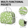 thumbnail image 6 of Flower Lunch Bag for Women Men Reusable Insulated Lunch Bags, Leakproof Cooler Food Lunch Tote Bag, Large Capacity Lunch Box for Work School Travel Picnic, 6 of 7