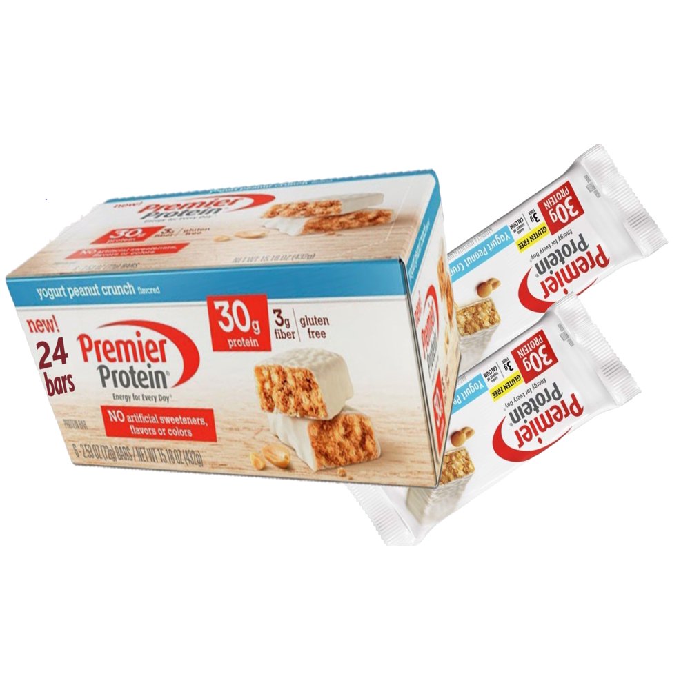 Premier Protein Bar, Flavor Yogurt Peanut Crunch,24 pack