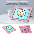 thumbnail image 4 of iPad mini 6th 7th Gen Case for Kids, Soft EVA Rubber Shoulder Strap Kickstand Children Friendly Anti-Scratch Shockproof Bumper Case Cover for Apple iPad mini 6 7 8.3" 2021/2024, Pink, 4 of 7