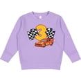 thumbnail image 2 of Inktastic Number Three Race Car Toddler Sweatshirt, 2 of 4