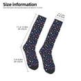 thumbnail image 5 of Balery Colored Balloons Printed Novelty Socks Men's Women's Crew Socks Sports Socks Knee High Socks Cotton Socks Quirky and Cool Socks, 5 of 9