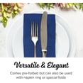 thumbnail image 2 of Colored Napkins - ROYAL BLUE - Decorative Dinner Napkins - Cloth Like and Disposable - Elegant & Durable - Soft & Absorbent - Versatile 16"x16" - Packaged for Easy Storage - Box of 50 - by SimuLinen, 2 of 7