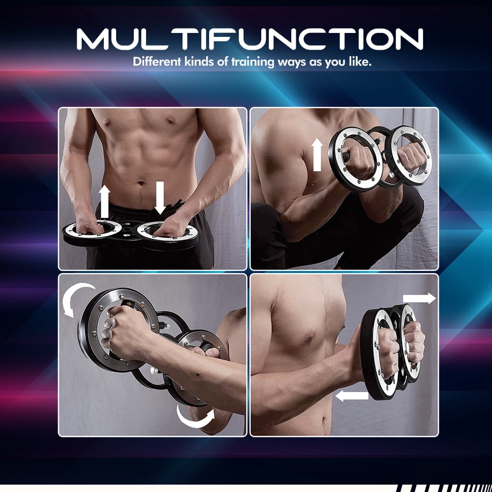 MotoFit 12 Pounds Multifunctional Speed Arm Machine with Adjustable Resistance  Forearm Trainer in 360 Rotating Grips for Upper Body Strength and Endurance  Arm Workout Machine for Home or Gym