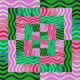 thumbnail image 1 of Ahgly Company Indoor Square Patterned Green Abstract Area Rugs, 8' Square, 1 of 6