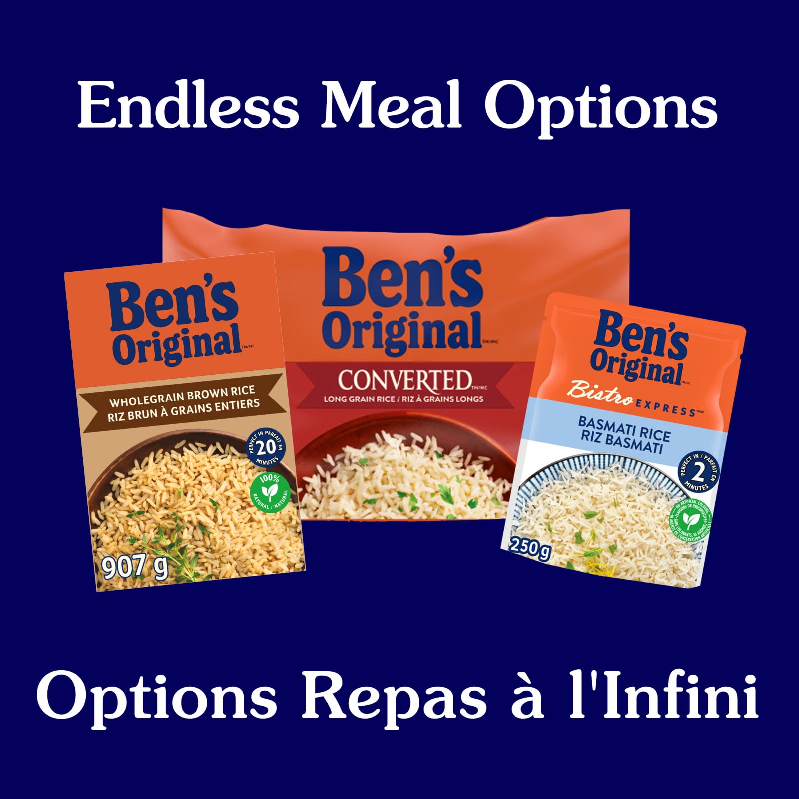 BEN'S ORIGINAL Whole Grain Brown Rice, 2.2kg Bag