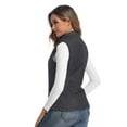 thumbnail image 4 of Women's Vests Zip up Quilted Padded Lightweight Vest for Women, 4 of 5