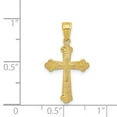 thumbnail image 3 of 10K Yellow Gold Charm Pendant Themed 25 mm 13 Budded Cross, 3 of 3