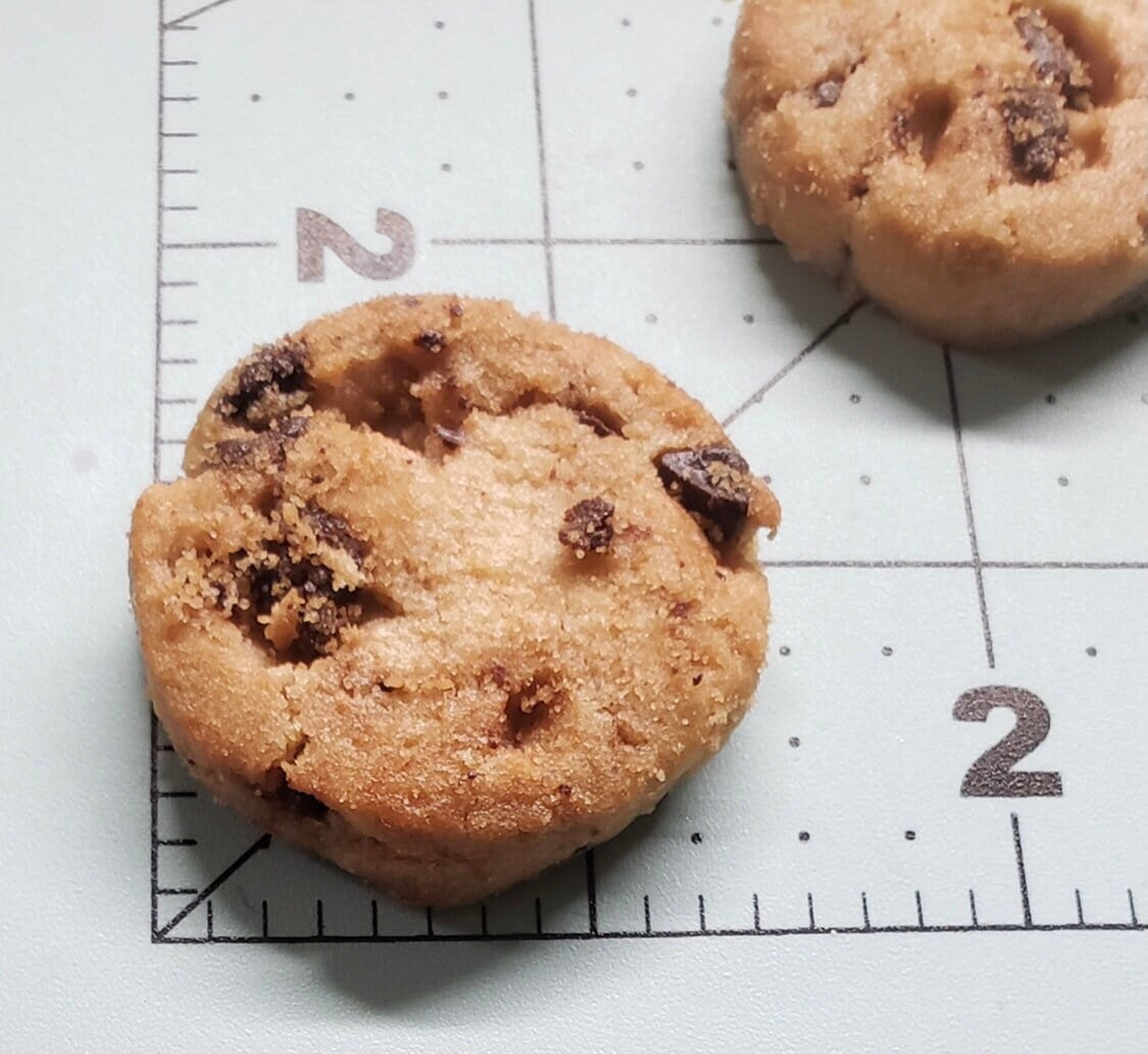Realistic Mini Chocolate Chip Cookie Mold| Dessert Shape Silicone Mold| Soap Mold| Candle Mold| Mold for Wax| Mold for Resin| Not Food Grade