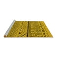 thumbnail image 2 of Ahgly Company Machine Washable Indoor Rectangle Solid Yellow Modern Area Rugs, 5' x 8', 2 of 4